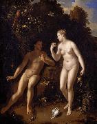 Adriaen van der werff Adam and Eve. Spain oil painting artist